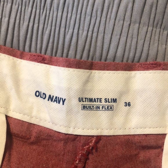 Old Navy Heathered Red Shorts sz 36 - Picture 2 of 3
